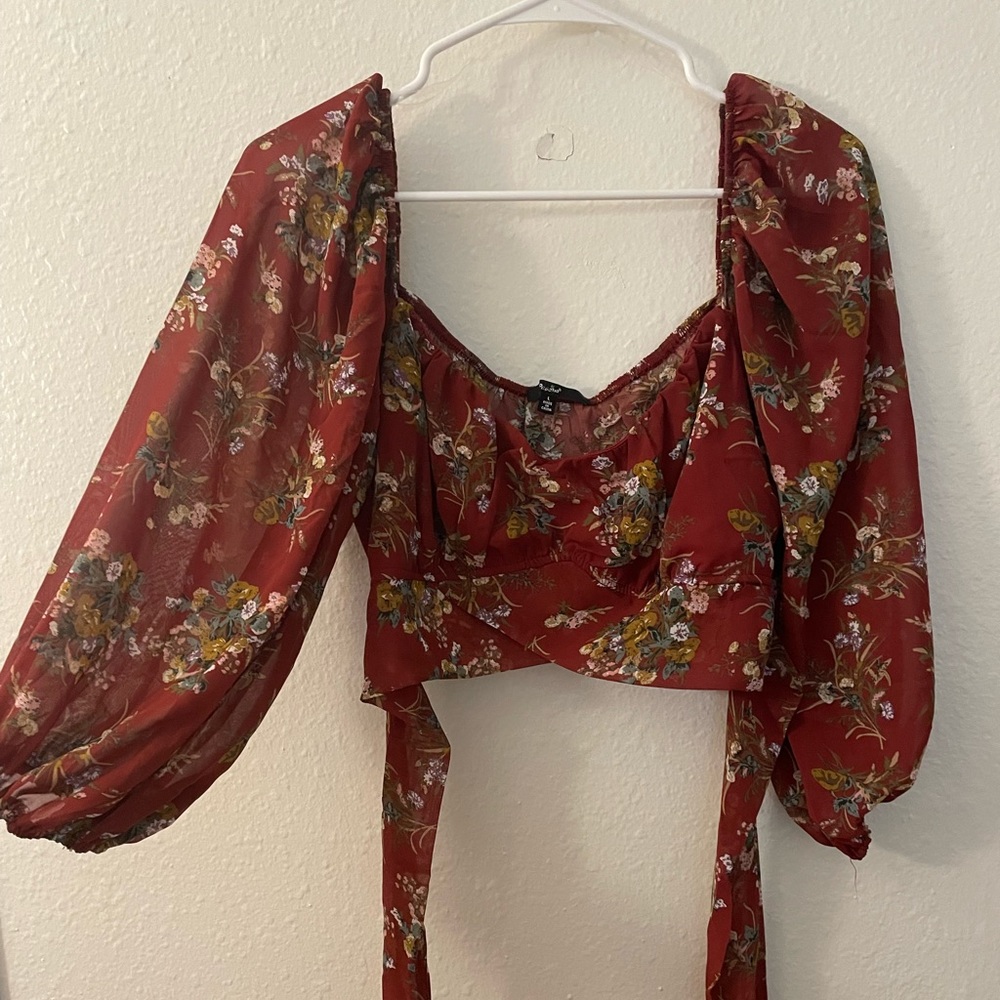 Floral crop top shirt from Papaya